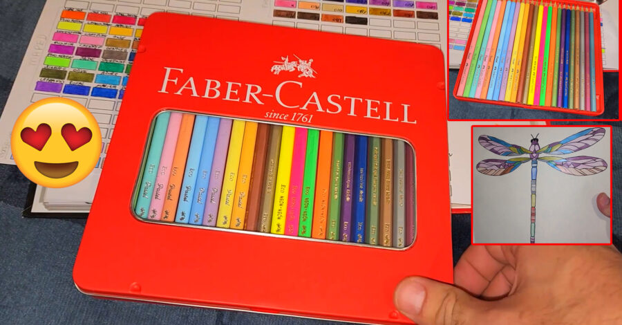 OS MELHORES E MAIS BONITOS LÁPIS DE COR QUE JÁ VI – KIT FABER CASTELL – Cor Pastel + Neon + Metálico