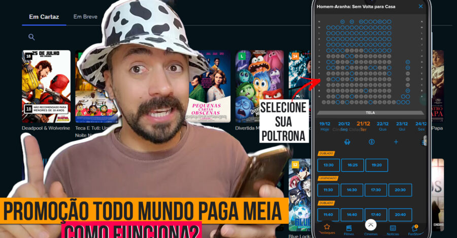 📽️🍿 CINEMA: PROMOÇÃO TODO MUNDO PAGA MEIA COMO FUNCIONA? PRECISA TER CARTEIRINHA DE ESTUDANTE ?