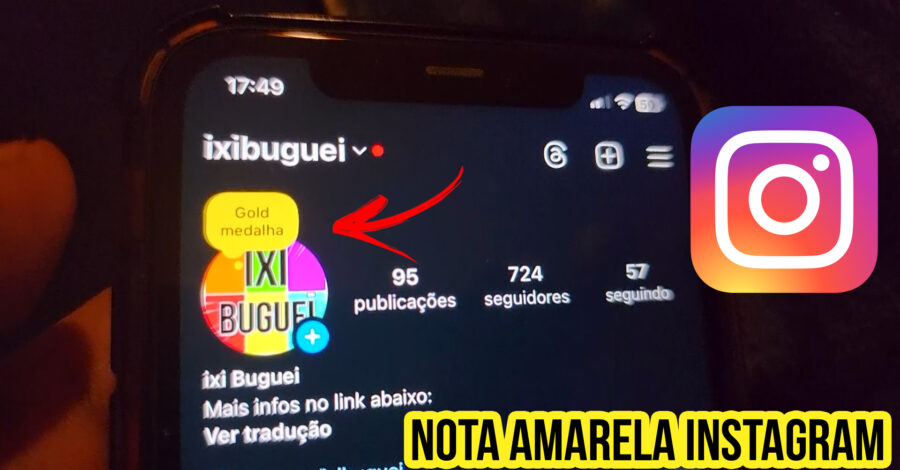 ✅ COMO DEIXAR A NOTA DO INSTAGRAM DA COR AMARELA OURO ( GOLD ) ?