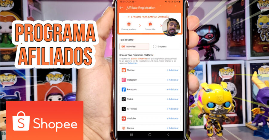 COMO SE CADASTRAR NO PROGRAMA DE AFILIADOS DA SHOPEE