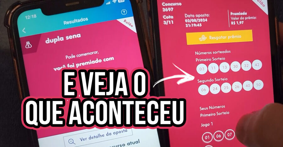 🍀 FIZ UM BOLÃO PELO APP DA LOTERIA E OLHA O QUE ACONTECEU 😱QUASE DEU BOM