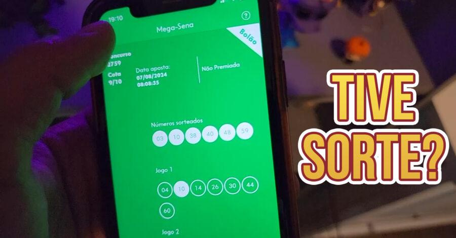 🍀 FIZ 5 BOLÕES DA MEGA SENA PELO APP