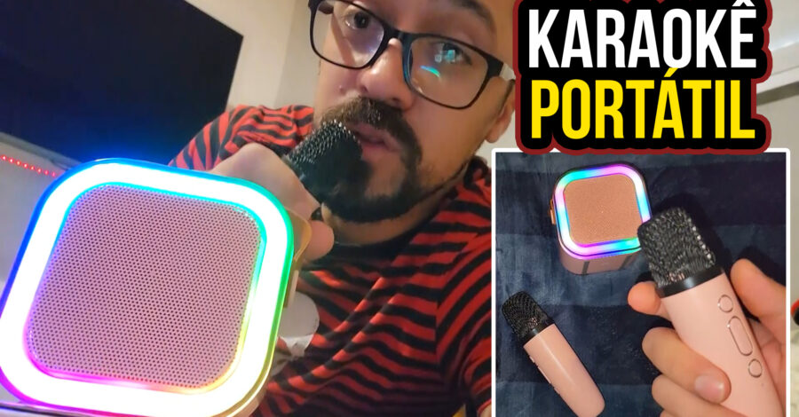 🎤 GOSTEI DO KARAOKÊ PORTÁTIL? QUAL MINHA OPINIÃO, gostei?