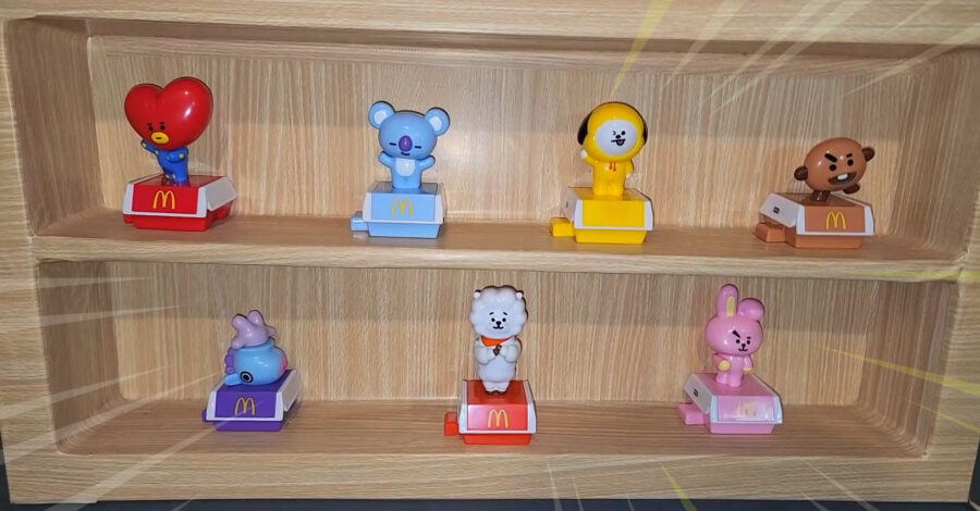 CONSEGUI A COLEÇÃO COMPLETA BT21 – BTS DOS PERSONAGENS MC DONALDS