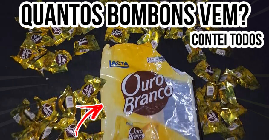 😂 EU CONTEI : QUANTOS BOMBONS OURO BRANCO VEM DENTRO DA EMBALAGEM DE 1 KG ?