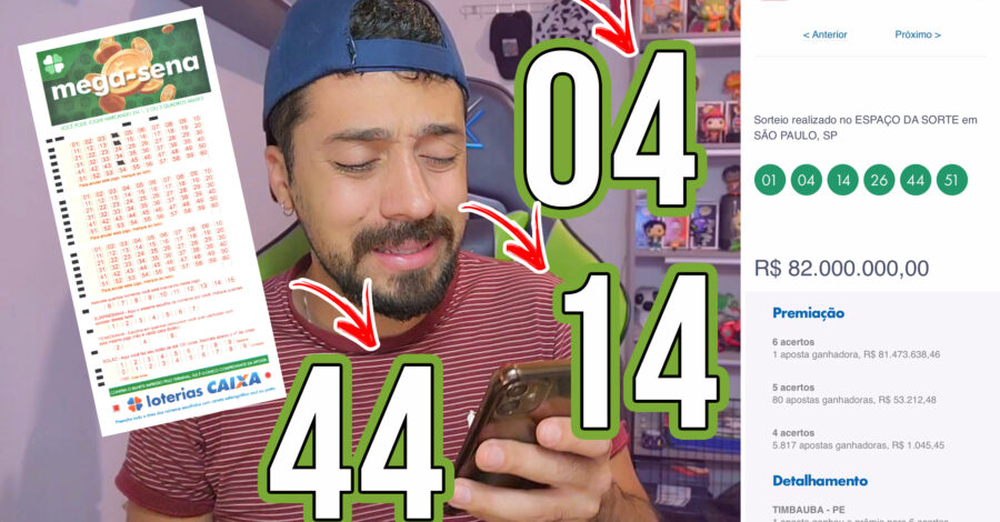 🍀 NÚMERO 4 CHAMOU MINHA ATENÇÃO NO SORTEIO DA MEGA SENA QUE SAIU OS 81 MILHÕES