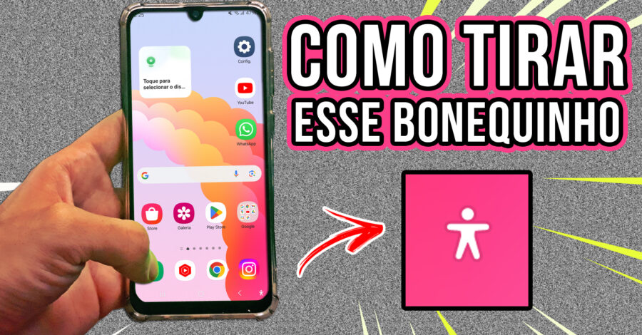 🚹 COMO TIRAR O BONEQUINHO QUE APARECEU NA PARTE DE BAIXO DA TELA DO CELULAR?