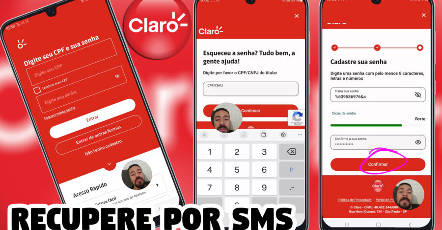 🤔 ESQUECEU? COMO RECUPERAR SENHA DO APP CLARO POR SMS