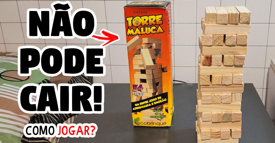 😱 NÃO DEIXE CAIR! COMO JOGAR TORRE MALUCA ( BLOQUINHOS DE MADEIRA )