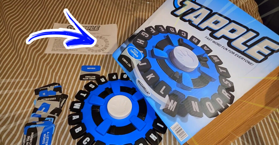 UNBOXING DO JOGO DE PALAVRAS TAPPLE ( VERSÃO EM INGLÊS ) VERSÃO AZUL , PRETO E BRANCO