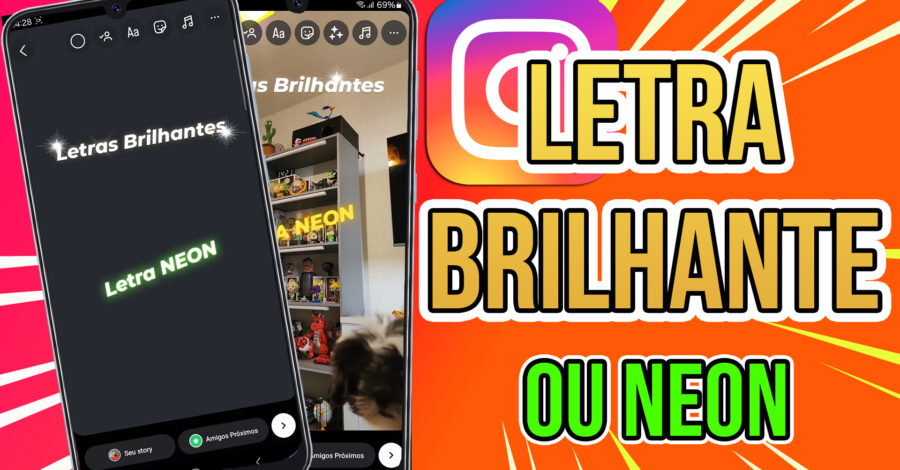 🔥 NOVO: STORIE DO INSTAGRAM COM LETRAS BRILHANTES OU NEON – APRENDA