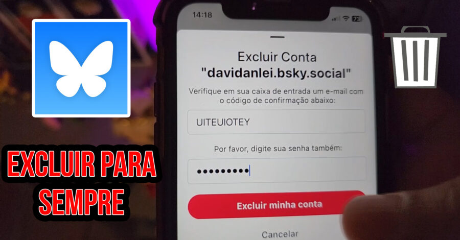 🦋 COMO DELETAR PARA SEMPRE MINHA CONTA NO APP BLUESKY