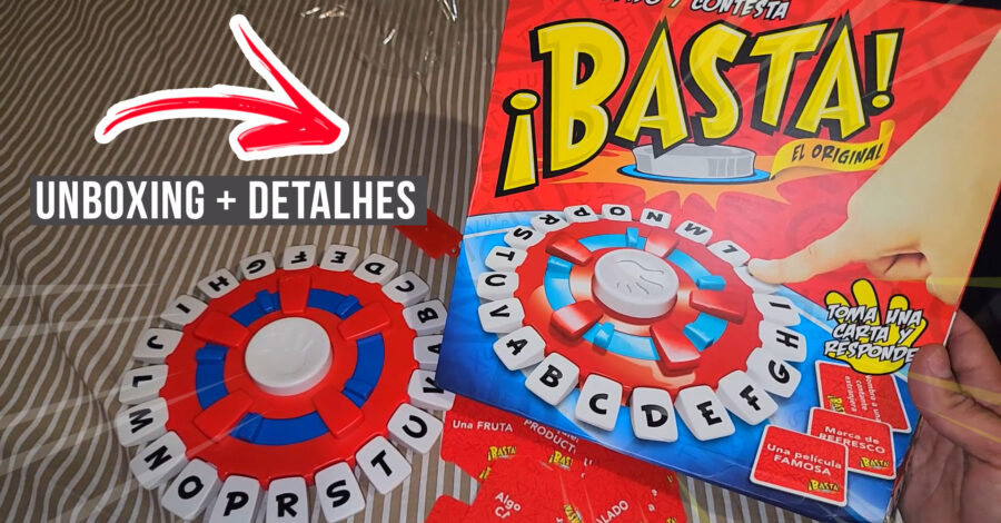 🔥 UNBOXING DO JOGO !BASTA JOGO DAS PALAVRAS QUE COMPREI NA ALIEXPRESS