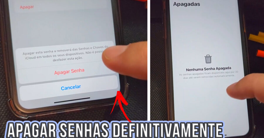🗑️ COMO APAGAR DEFINITIVAMENTE PARA SEMPRE SENHAS SALVAS NO IPHONE