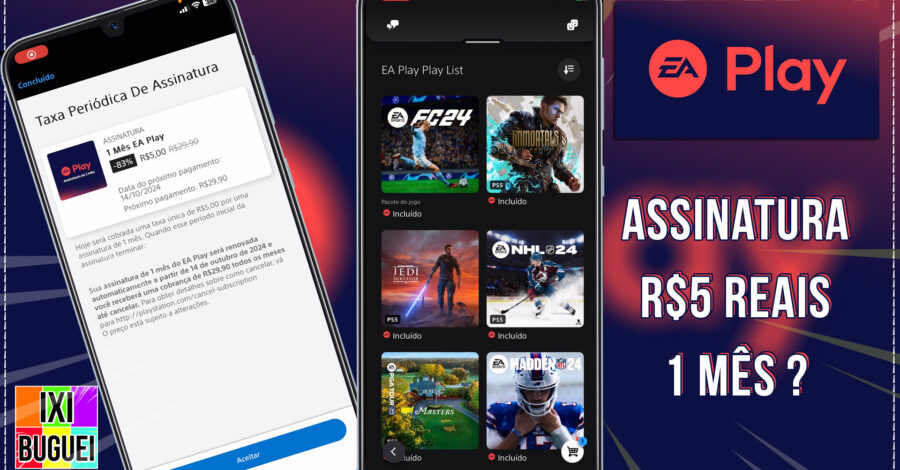ASSINATURA EA PLAY PS4, PS5 COM VÁRIOS JOGOS ESTÁ R$5 REAIS POR 1 MÊS – COMO ASSINAR + COMO FUNCIONA