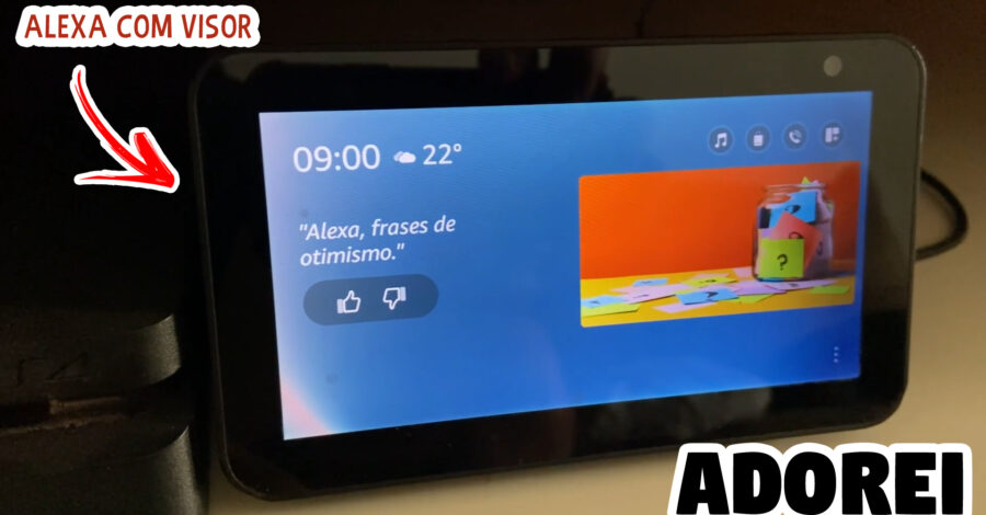 🔈 A ALEXA COM DISPLAY É MARA