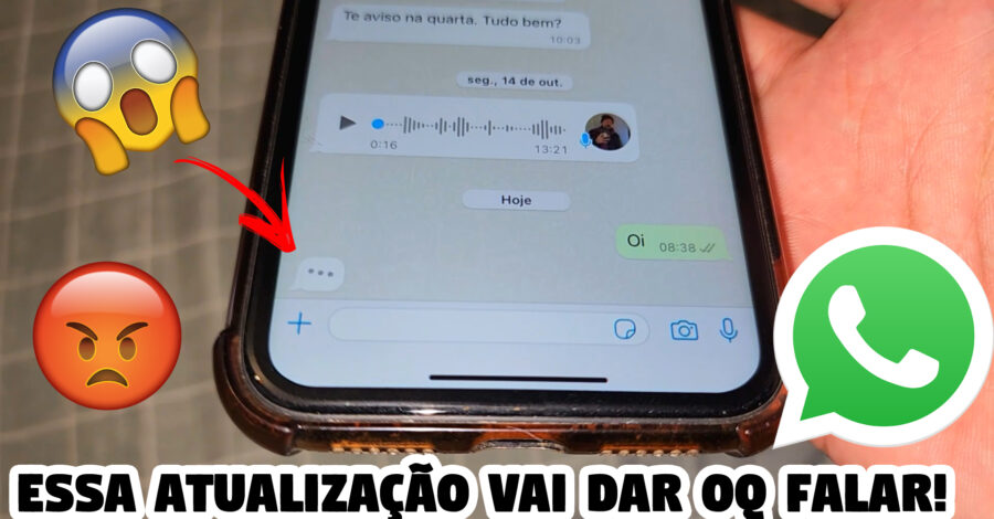 😡 QUASE NINGUÉM VAI GOSTAR? NOVA FUNÇÃO DO WHATSAPP QUE APARECE UM BALÃOZINHO DE DIGITANDO