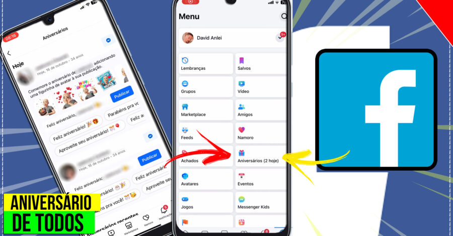 🎂 FACEBOOK TEM UMA GUIA SOMENTE PARA ANIVERSÁRIOS ( mostra de todos amigos )