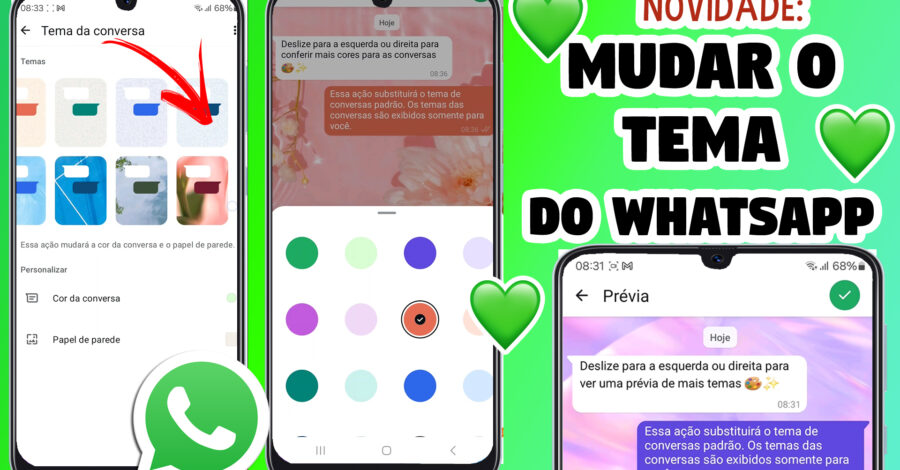🔥SAIU! COMO USAR OS NOVOS TEMAS DO WHATSAPP – ATUALIZADO 2024