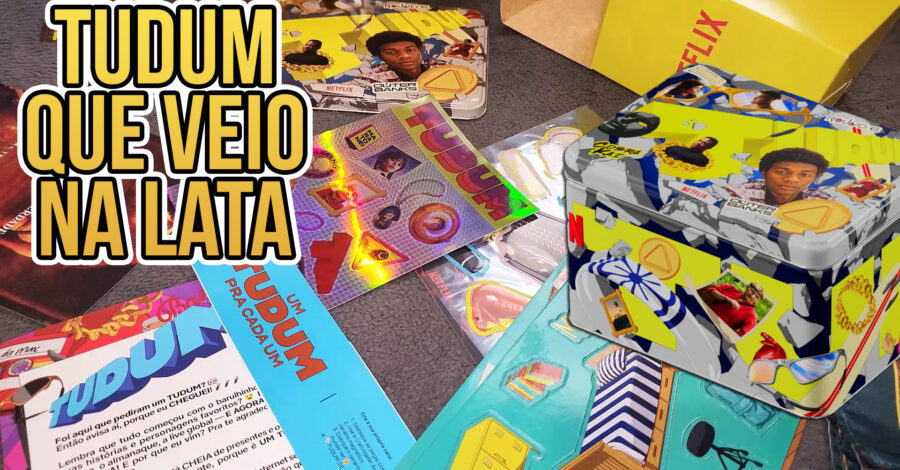 🔥 EXPLORANDO CADA DETALHE DO QUE VEIO NA MINHA LATA TUDUM DA NETFLIX + unboxing