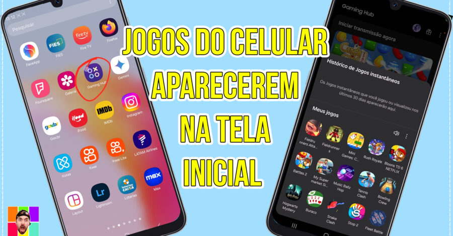 🎮 COMO FAZER OS JOGOS DO CELULAR APARECEREM NA TELA INICIAL DO CELULAR E NÃO APENAS NO GAMING HUB