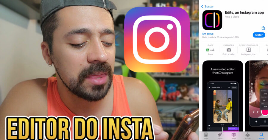 🔥 VEM AI… UM NOVO EDITOR DE VÍDEOS DO INSTAGRAM! ( edits, an Instagram app )