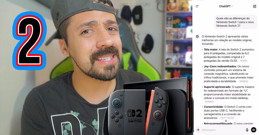 🎮 VEM AI O NOVO NINTENDO SWITCH 2 – comentando sobre