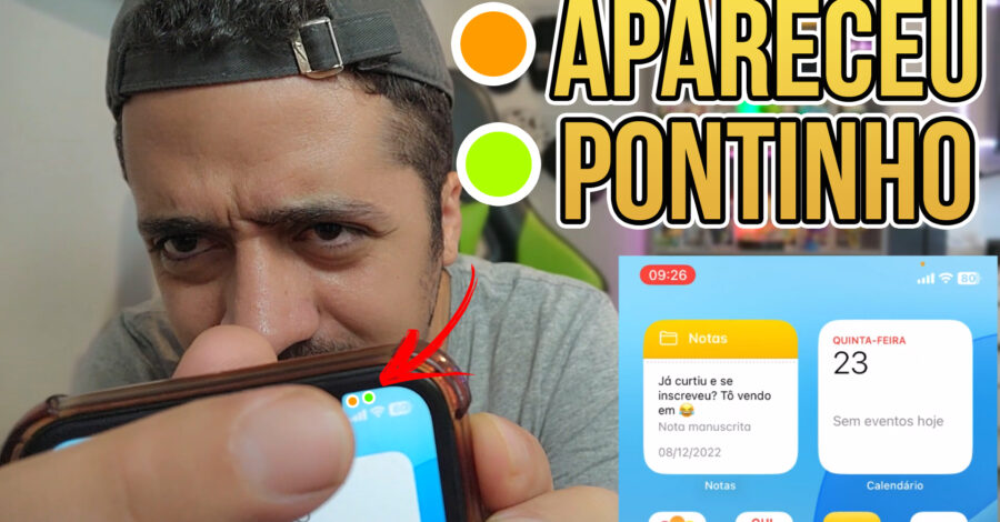 😱 APARECEU UM PONTINHO VERDE / ALARANJADO NO MEU CELULAR