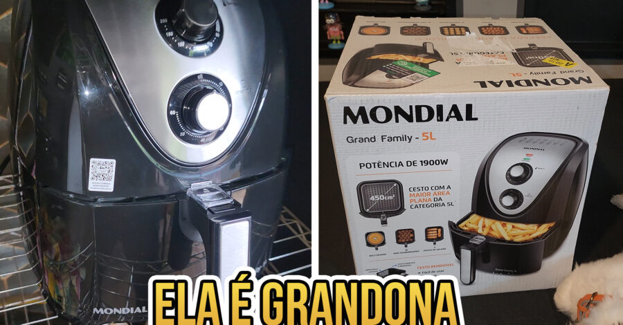 ✅ AIR FRYER GRANDE 5L ! COMPREI E TESTEI A FRITADEIRA GRAND FAMILY INOX MONDIAL DE 1900 W