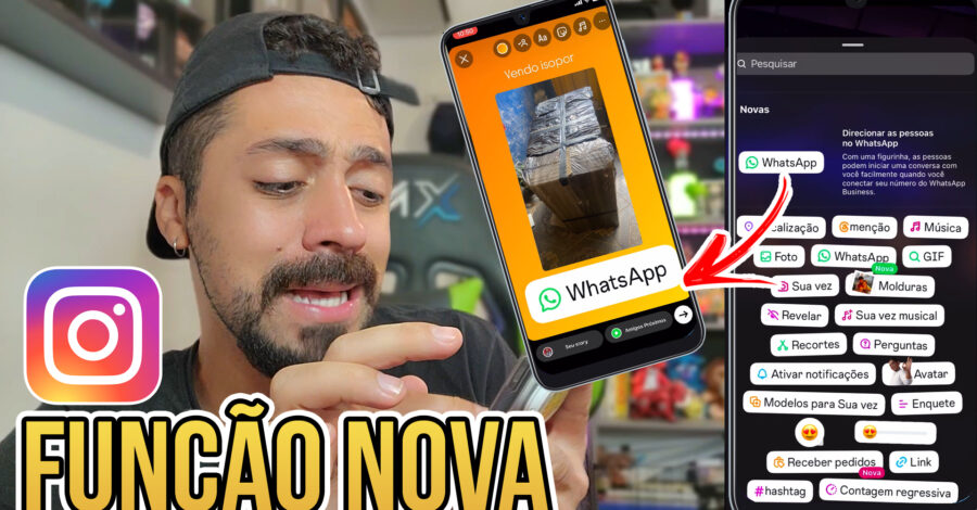 🔥 INSTAGRAM AGORA TEM BOTÃO DE WHATSAPP NOS STORIES ( direcionar pessoas para o zap business )