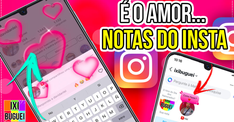 ❤️ NOTA COR ROSA NO INSTAGRAM COM FLECHA QUE SOLTA CORAÇÕES : como funciona ( Valentine’s day )