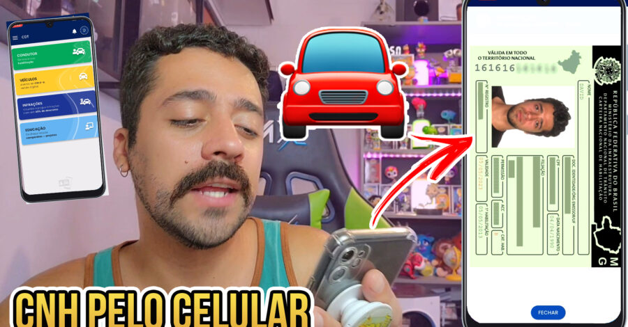 🚘 CNH PELO CELULAR : COMO ADICIONAR DOCUMENTO NO APP ( CARTEIRA DE MOTORISTA DIGITAL )