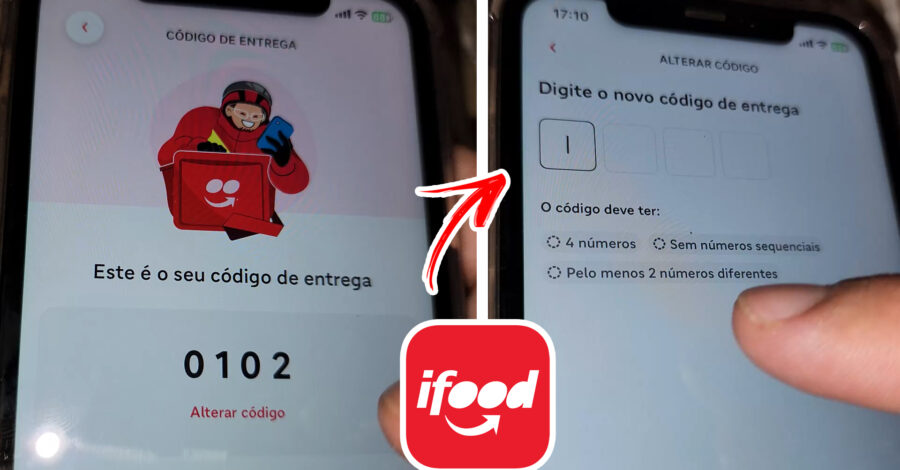 COMO ALTERAR O CÓDIGO DE ENTREGA DO IFOOD POR ALGUM QUE VOCÊ ESCOLHER