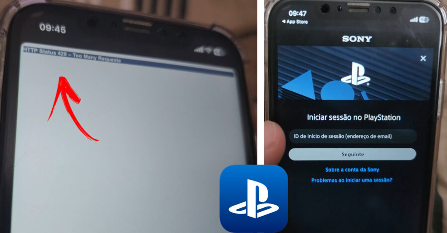 🎮 ERRO NO PS APP ( PLAYSTATION ) HTTP status 429 – too many requests – DICA