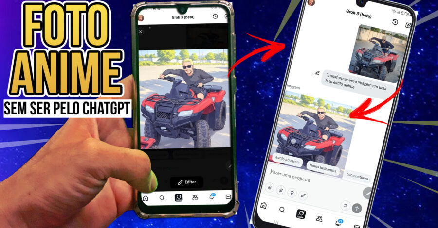 🔥 VIROU TREND: FAZER FOTO ESTILO ANIME SEM SER PELO APP DO CHATGPT