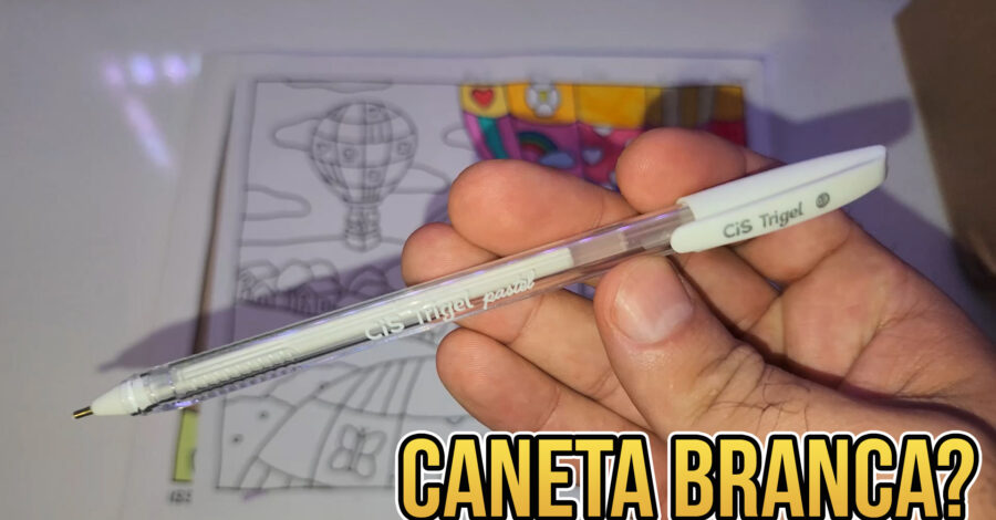 🎨 CANETA BRANCA BOA PARA FAZER DETALHES EM DESENHOS TIPO BOBBIE GOOD ( CIS TRIGEL PASTEL )