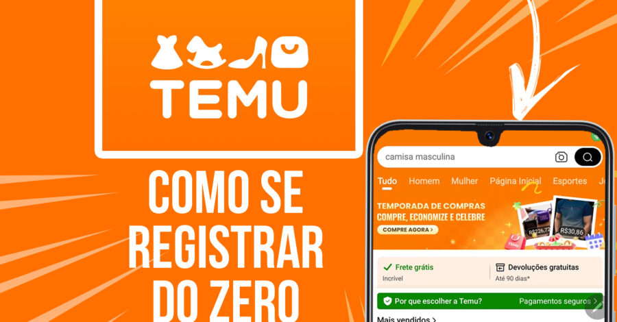 COMO CRIAR UM CADASTRO NO TEMU DO ZERO ( criar conta )