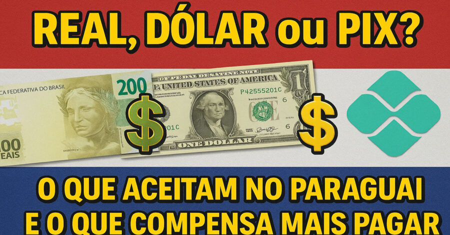 🤑 REAL, DÓLAR ou PIX? O que aceitam no Paraguai e o que compensa mais pagar!