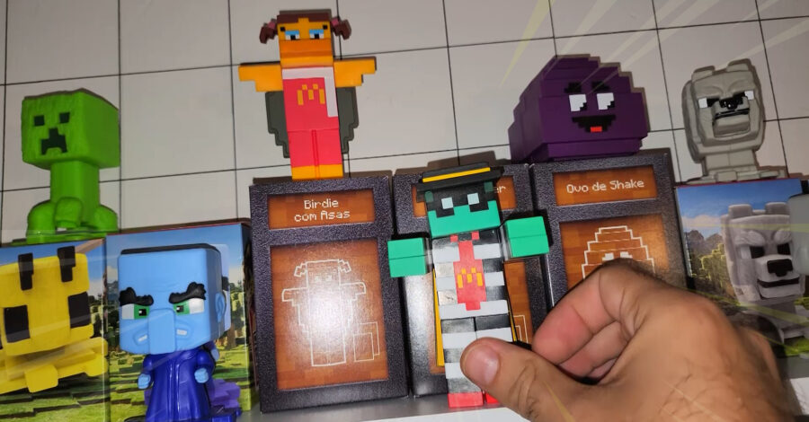 🟩 MINECRAFT: COMO FICOU MINHA COLEÇÃO DE PERSONAGENS DO MC DONALD’S
