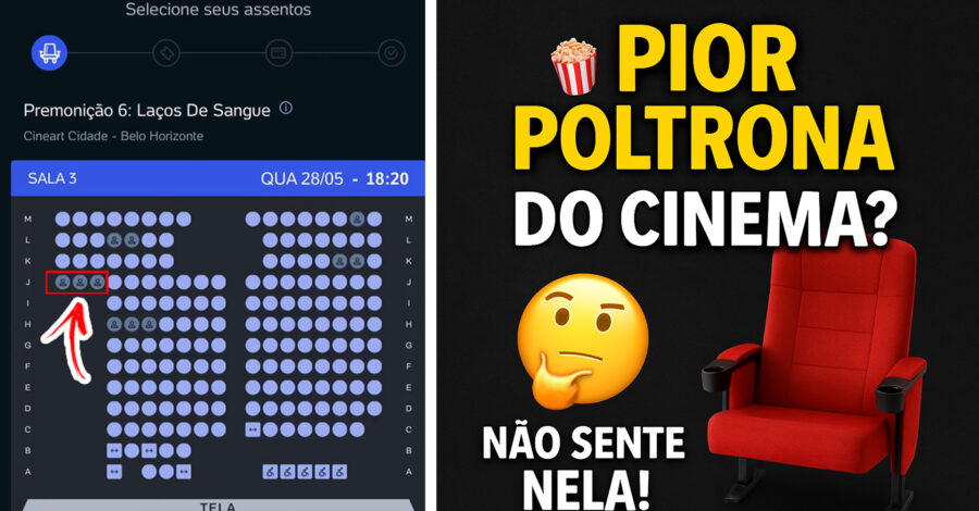 🍿 PIOR POLTRONA DO CINEMA? NÃO SENTE NELA!