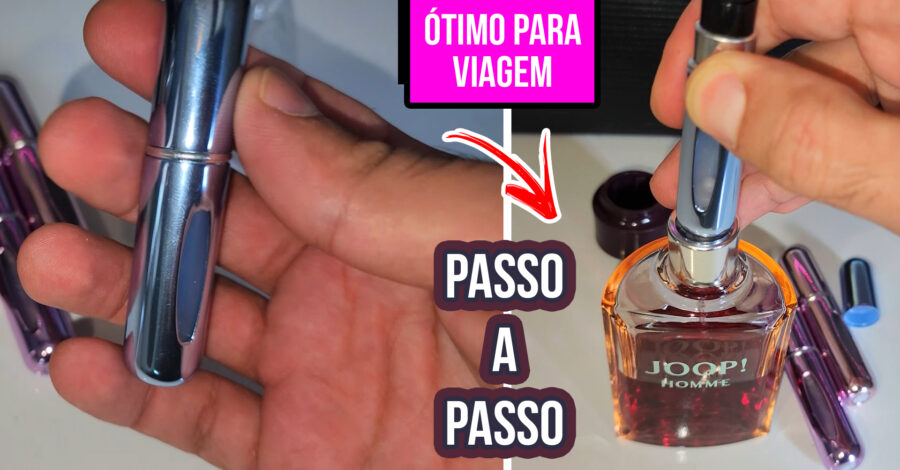 🔴 COMO ENCHER O PORTA PERFUME RECARREGÁVEL PORTÁTIL SPRAY 5ml DA SHOPEE | PASSO A PASSO FÁCIL