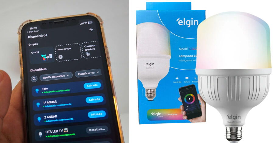 COMO CONFIGURAR COM A ALEXA A LÂMPADA INTELIGENTE SUPER POTÊNCIA 30W DA ELGIN