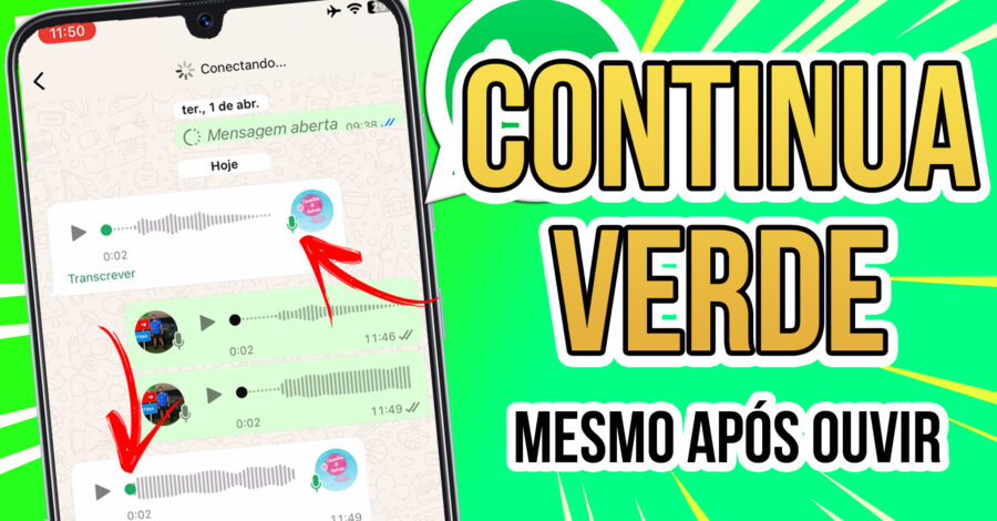 🟢 BUGOU? BOLINHA DO ÁUDIO RECEBIDO DO WHATSAPP CONTINUA VERDE MESMO DEPOIS DE OUVIR ( microfone )