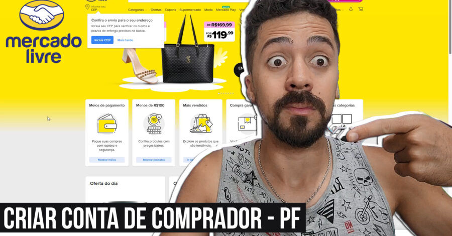 🛍️ COMO CRIAR UMA CONTA ( PERFIL ) DE COMPRADOR PF NO MERCADO LIVRE – ML