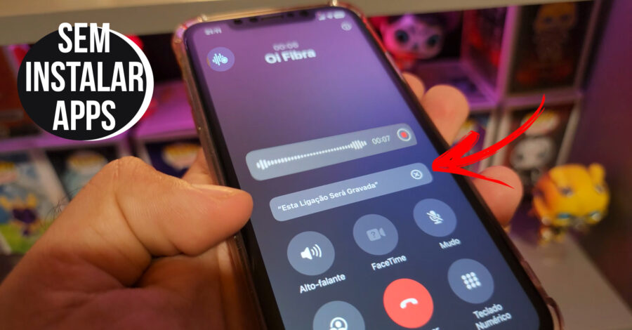 📱 COMO GRAVAR LIGAÇÃO TELEFÔNICA DO IPHONE SEM INSTALAR APPS ( CHAMADA DE VOZ )
