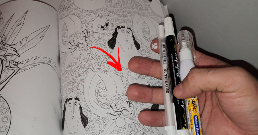 COMO COBRIR UMA LINHA DE UM DESENHO DE BRANCO