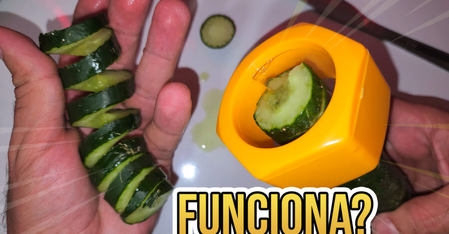 🥒 TESTEI O CORTADOR ESPIRAL DE LEGUMES DE R$5… FUNCIONOU?