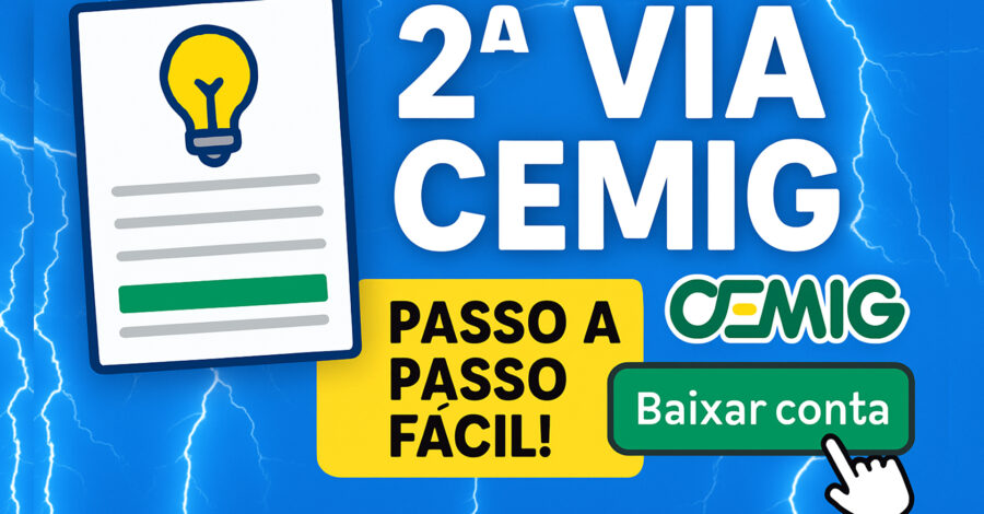 COMO TIRAR SEGUNDA VIA DA CONTA DE LUZ – CEMIG