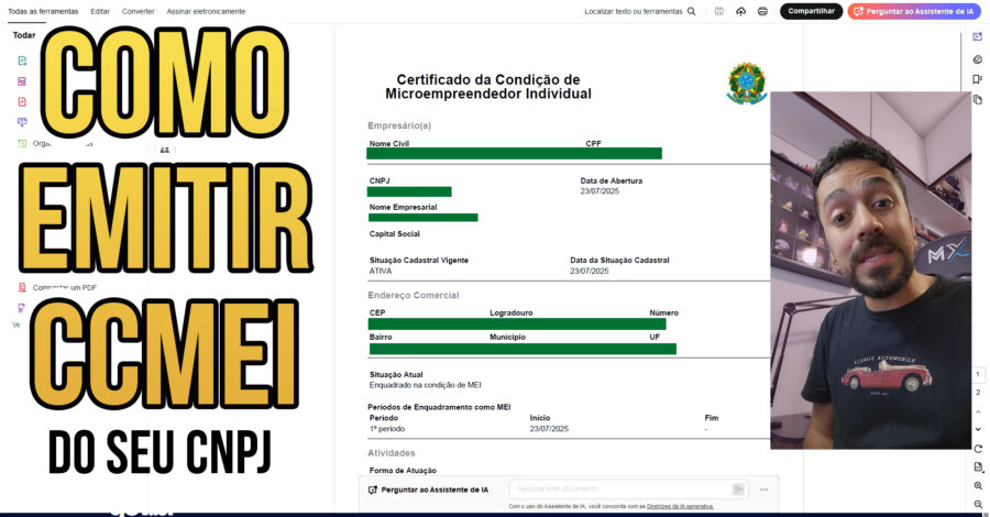 COMO EMITIR CCMEI | CNPJ | Certificado da Condição do Microempreendedor Individual