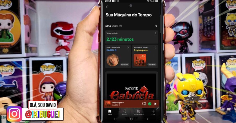 COMO VER SUA MÁQUINA DO TEMPO DO SPOTIFY ( quantos minutos ouvindo música no mês, artista e música )